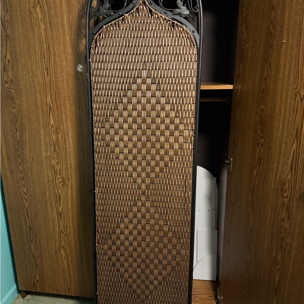 Intricate Woven Panel in Brown and Black